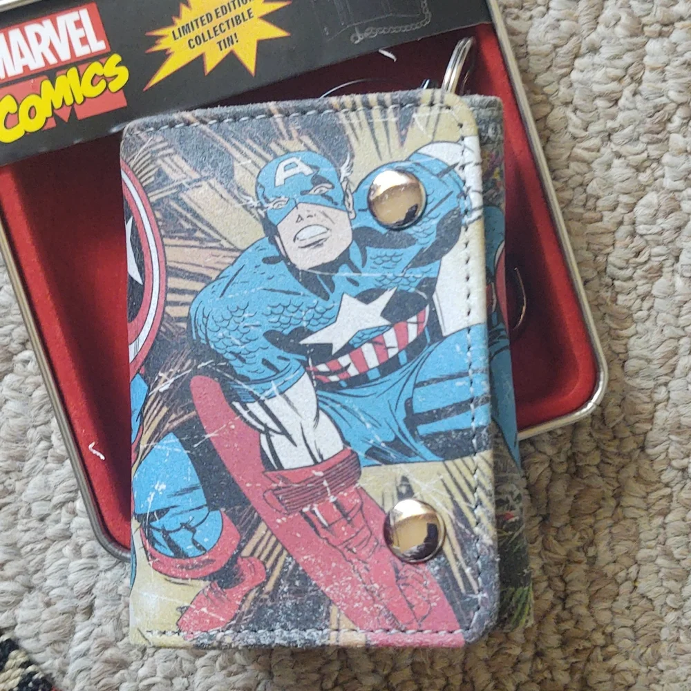 Marvel‎ Captain America Chain Leather Wallet